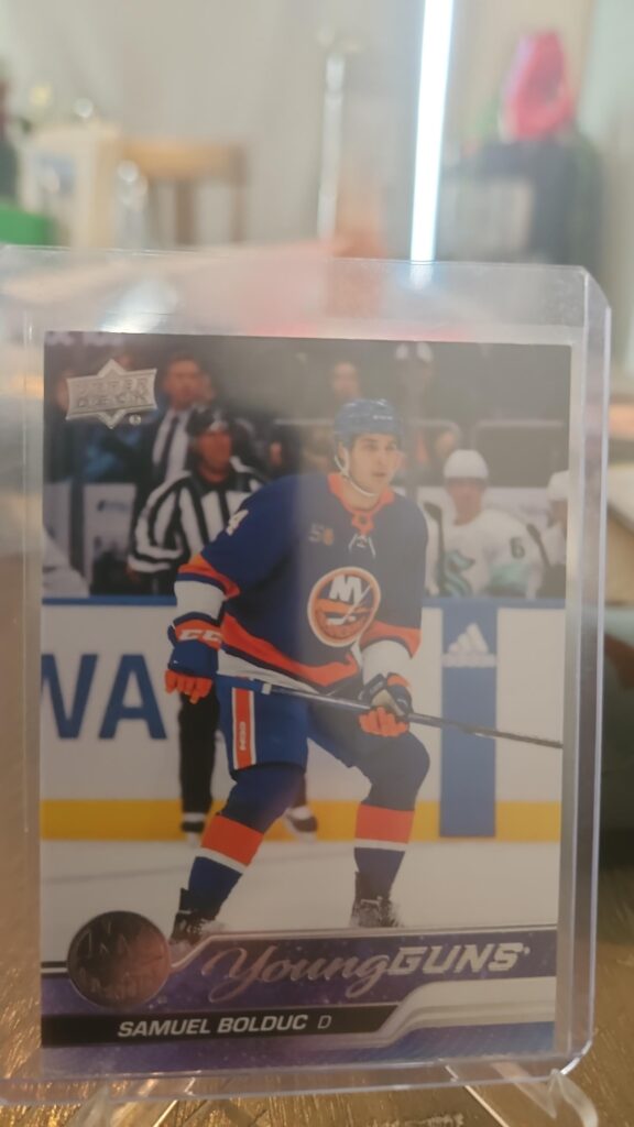 Samuel Bolduc, 2023-24 Upper Deck Series 1, Young Guns, Rookie Card, #209, New York Islanders, NHL