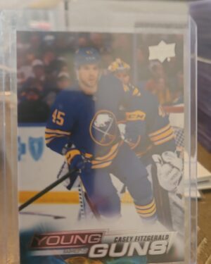 Casey Fitzgerald, 2022-23 Upper Deck Series 2, Young Guns, Rookie Card, #498, Buffalo Sabres, NHL
