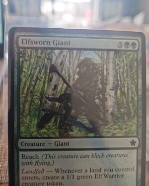 MTG Magic the Gathering Elfsworn Giant (103/789) Foundations LP holo