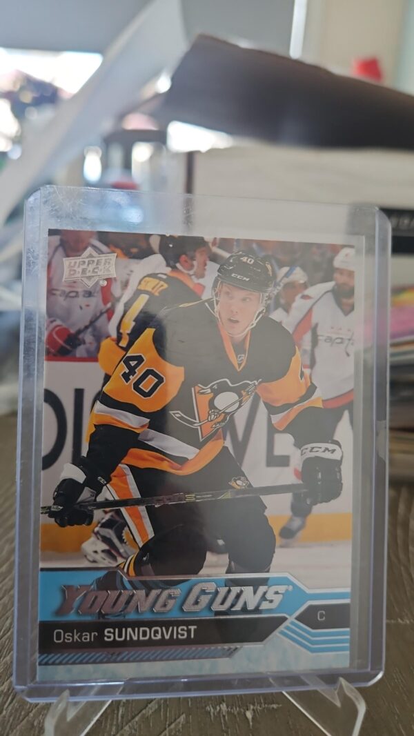 2016 Upper Deck Oskar Sundqvist Rookie Young Guns #487 Pittsburgh Penguins