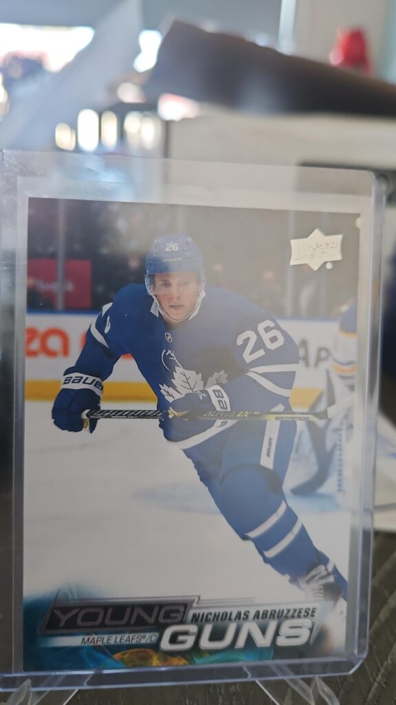 Nicholas Abruzzese, 2022-23 Upper Deck Series 1, Young Guns, Rookie Card, #234, Toronto Maple Leafs, NHL