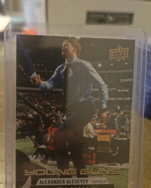 Alexander Alexeyev 2020-21 Upper Deck Series 2 Young Guns Canvas #C116 rookie card, a prized collectible for Washington Capitals fans.