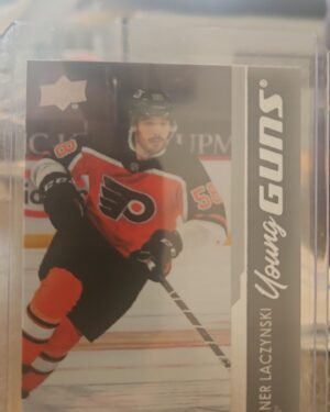 Tanner Laczynski, 2021-22 Upper Deck Series 2, Young Guns, Rookie Card, #236, Philadelphia Flyers, NHL