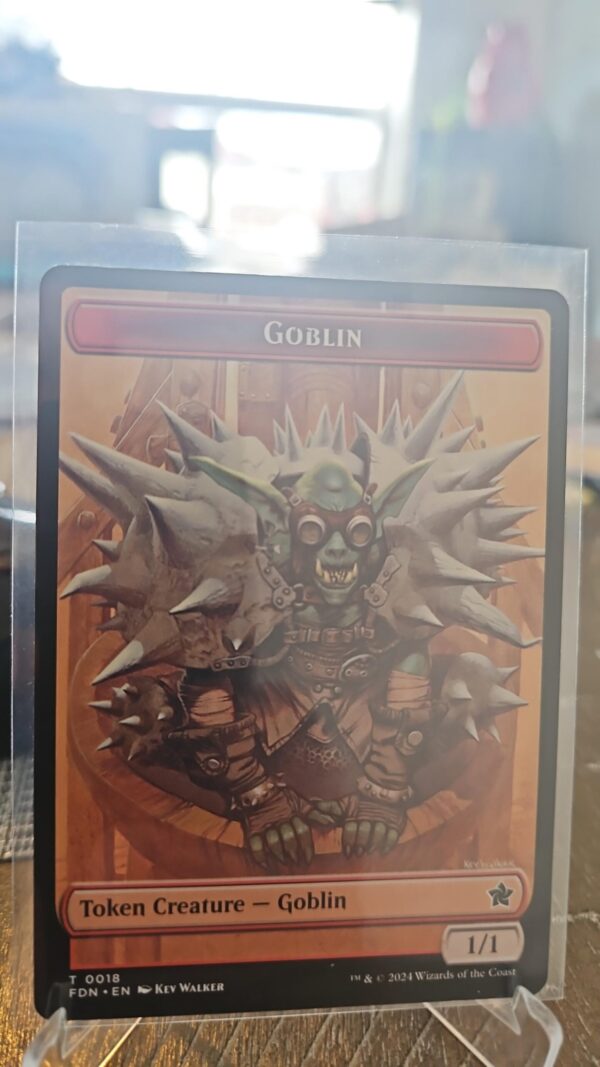 Goblin 0018/Zombie 0015- Foundations FDN, MTG-Double Sided Token Reg-Magic-NM/M