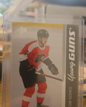 Maksim Sushko, 2021-22 Upper Deck Series 2, Young Guns, Rookie Card, #452, Philadelphia Flyers, NHL