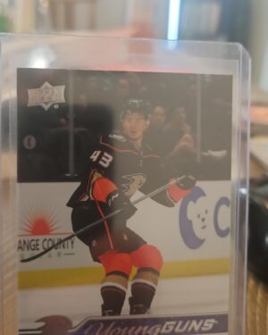 Drew Helleson 2023-24 Upper Deck Series 1 Young Guns Rookie Card #220 Anaheim Ducks defenseman