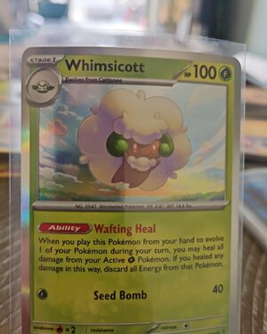 Whimsicott Prismatic Evolutions Pokémon Card