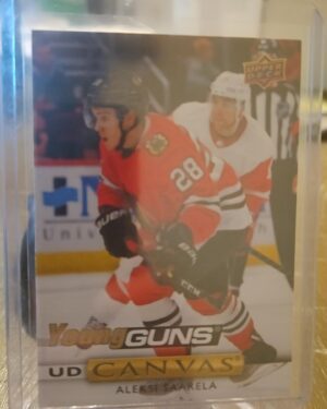 2019-20 Upper Deck Series 1 Young Guns Canvas Aleksi Saarela #C92, NHL rookie card, Canvas Young Guns, Upper Deck hockey card