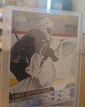 Kirill Ustimenko, 2020-21 Upper Deck Series 1, Young Guns, Rookie Card, #245, Philadelphia Flyers, NHL