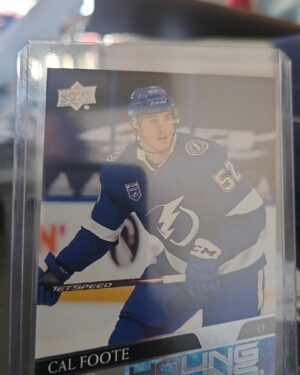 Cal Foote, 2020-21 Upper Deck Series 2, Young Guns, Rookie Card, #476, Tampa Bay Lightning, NHL
