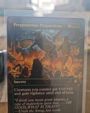 Preposterous Proportions FDN Foundations MTG 338 RARE BORDERLESS M/NM