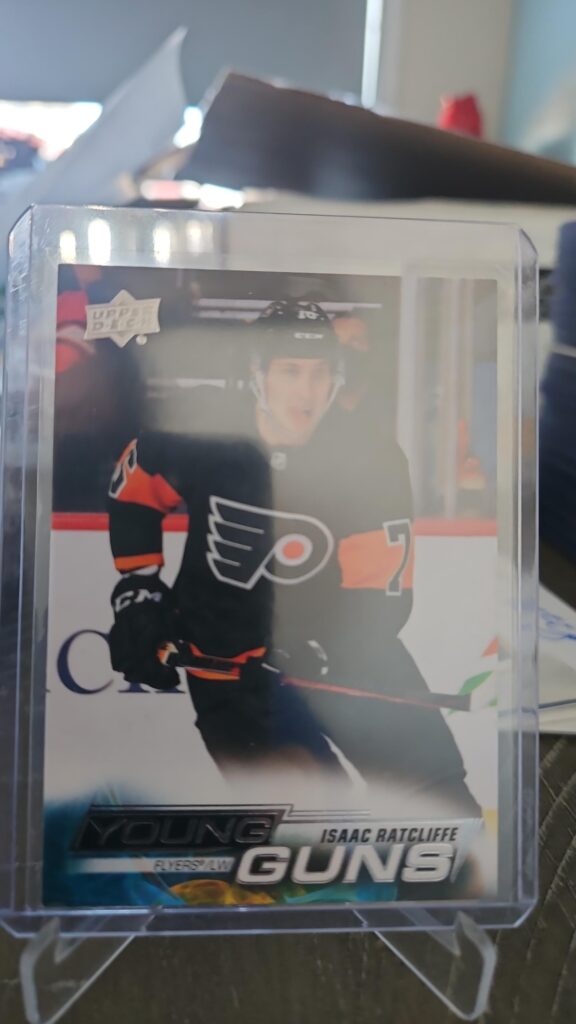 Isaac Ratcliffe, Young Guns, 2022-23, Upper Deck, Series 1, Rookie Card, #240, Philadelphia Flyers