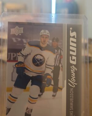 Mattias Samuelsson, 2021-22 Upper Deck Series 1, Young Guns, Rookie Card, #230, Buffalo Sabres, NHL