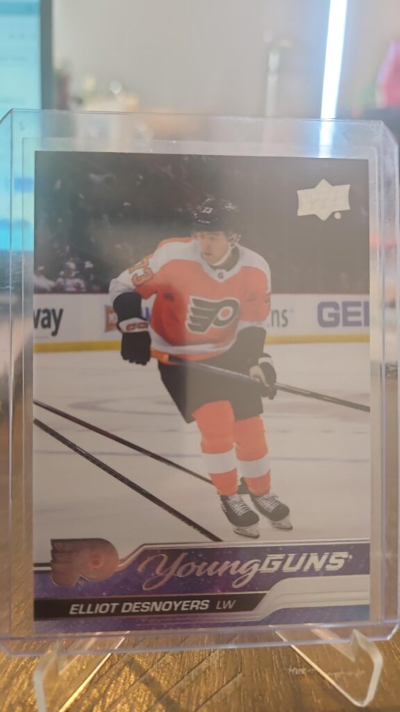 Elliot Desnoyers, 2023-24 Upper Deck Series 1, Young Guns, Rookie Card, #219, Philadelphia Flyers, NHL