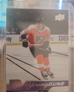 Elliot Desnoyers, 2023-24 Upper Deck Series 1, Young Guns, Rookie Card, #219, Philadelphia Flyers, NHL