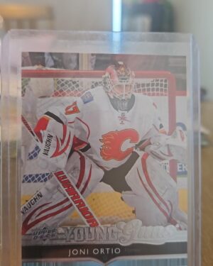 Joni Ortio, 2014-15 Upper Deck, Young Guns, Rookie Card, #465, Calgary Flames, NHL
