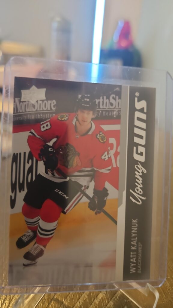 Wyatt Kalynuk, 2021-22 Upper Deck Series 1, Young Guns, Rookie Card, #213, Chicago Blackhawks, NHL