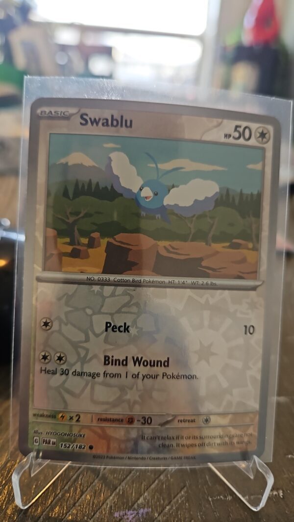 Swablu Reverse Holo 152/182 Paradox Rift - NM Pokémon Card