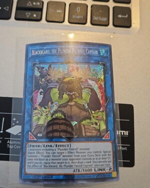 Blackbeard the Plunder Patroll Captain BLCR-EN094 Secret Rare 1st Edition Yugioh