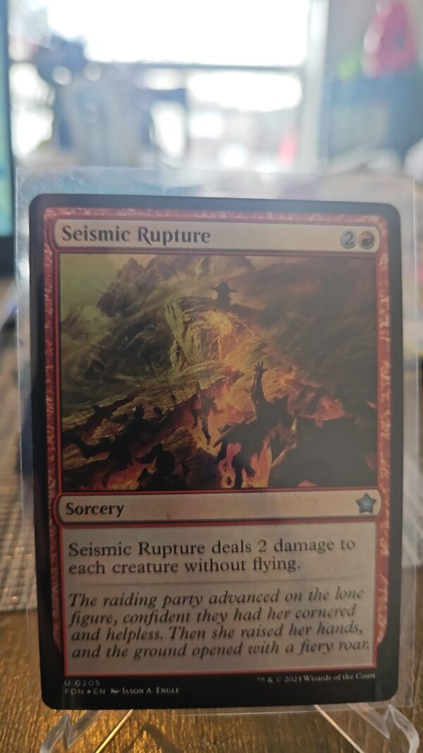 MTG Magic the Gathering Seismic Rupture (205/789) Foundations LP FOIL