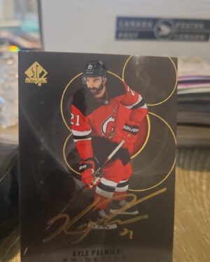 2020-21 SP Authentic Black Gold Ink Auto #96 Kyle Palmieri New York Islanders