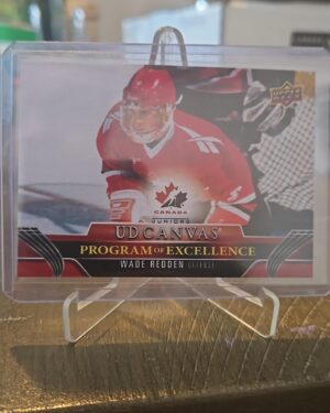 Wade Redden 2023-24 Upper Deck Canvas Program of Excellence #C270 rookie card, a prized collectible for Canadian hockey fans.