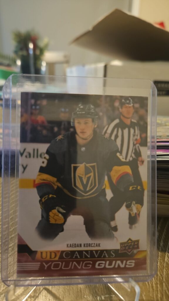 Kaedan Korczak, Young Guns Canvas, 2022-23, Upper Deck, Series 2, Rookie Card, #C116, Vegas Golden Knights
