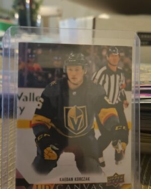 Kaedan Korczak, Young Guns Canvas, 2022-23, Upper Deck, Series 2, Rookie Card, #C116, Vegas Golden Knights
