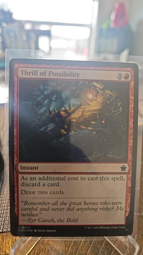 MTG Magic the Gathering Thrill of Possibility (210/789) Foundations