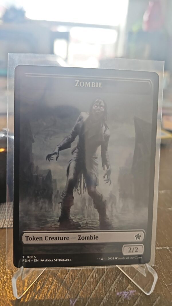 Goblin 0018/Zombie 0015- Foundations FDN, MTG-Double Sided Token Reg-Magic-NM/M - Image 2
