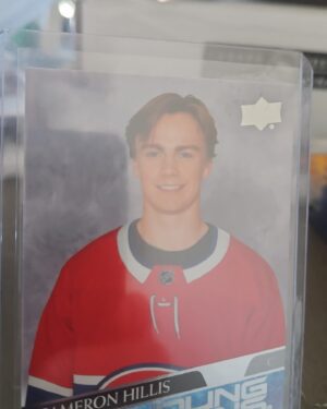 Cameron Hillis 2020-21 Upper Deck Extended Series Young Guns #705 rookie card, a prized collectible for Montreal Canadiens fans.