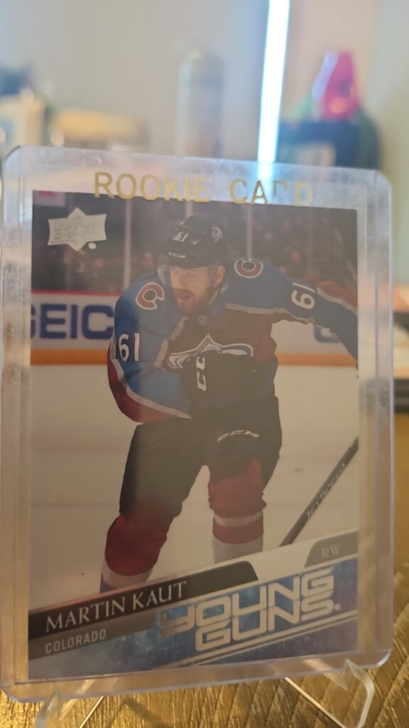Martin Kaut, 2020-21 Upper Deck Series 1, Young Guns, Rookie Card, #217, Colorado Avalanche, NHL