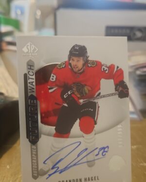2020-21 SP Authentic Future Watch Auto RC Brandon Hagel #FW-184 /999 Chicago Blackhawks
