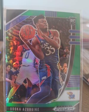 Udoka Azubuike 2020/21 Prizm Draft Picks #71 Green Refractor Rookie Utah Jazz RC