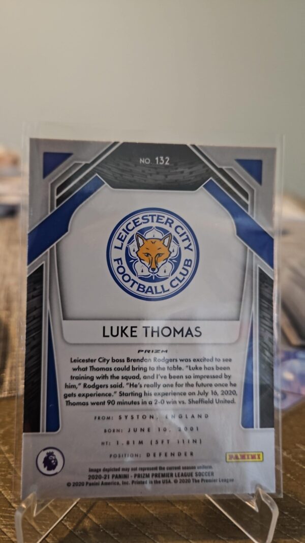 2020-21 Panini Prizm Premier League Retail Pink Ice Luke Thomas #132 Rookie RC - Image 2