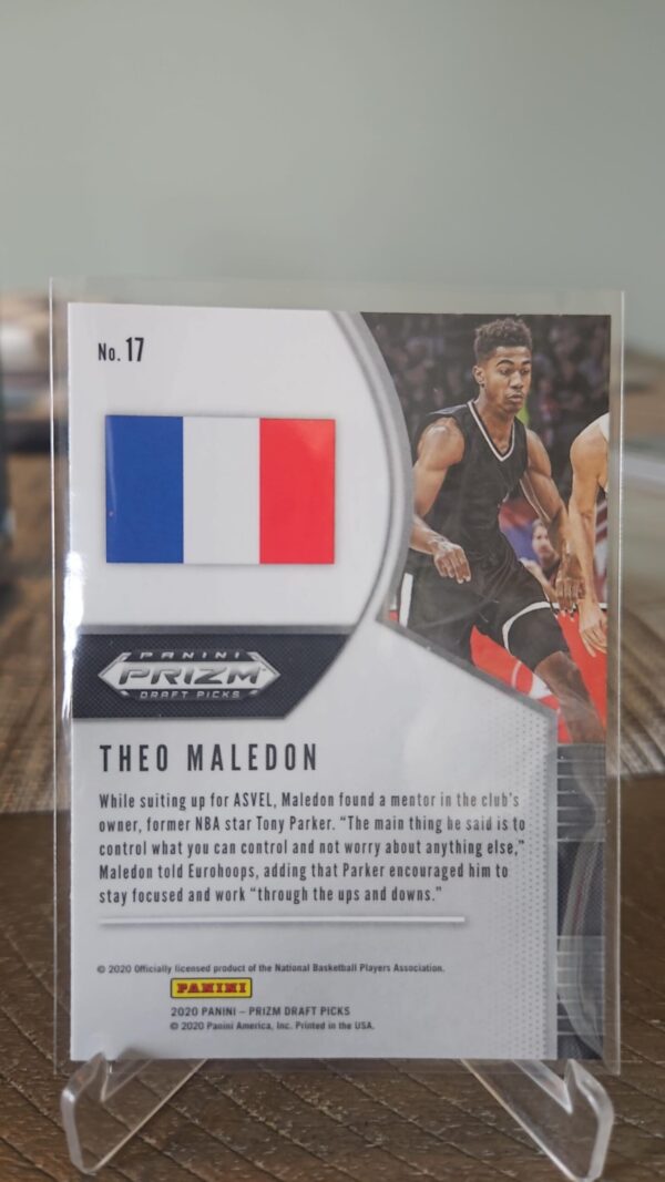 2020 Panini Prizm Draft Picks Theo Maledon Base RC #17 - Image 2