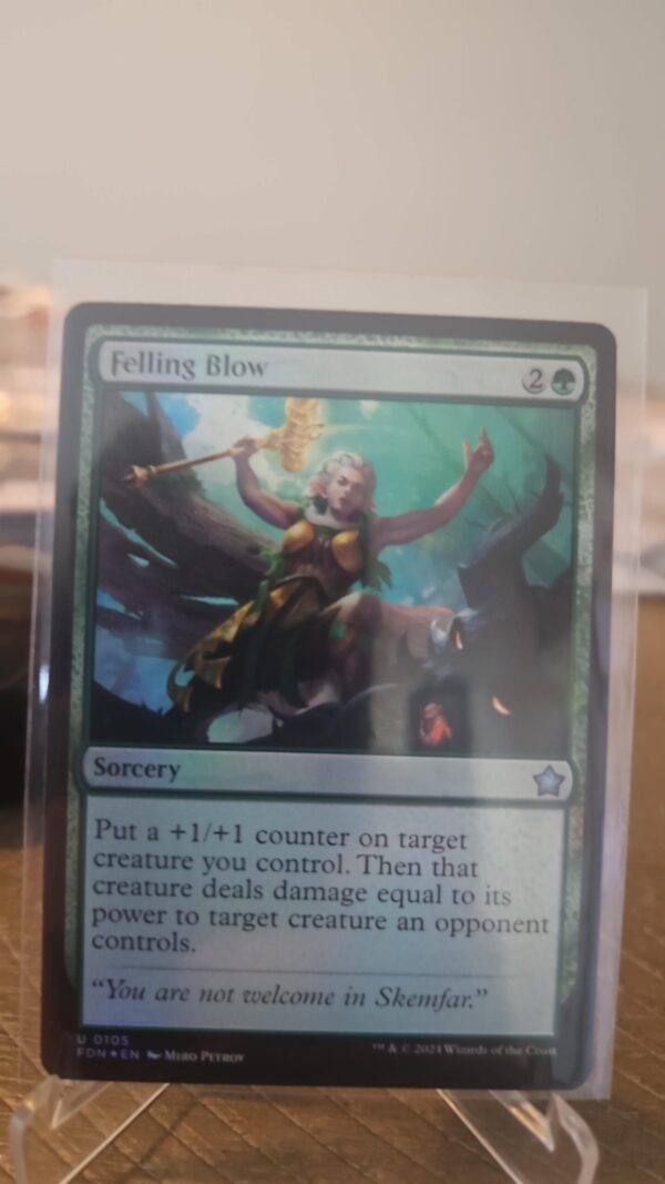 MTG Magic the Gathering Felling Blow (105/763) Foundations NM