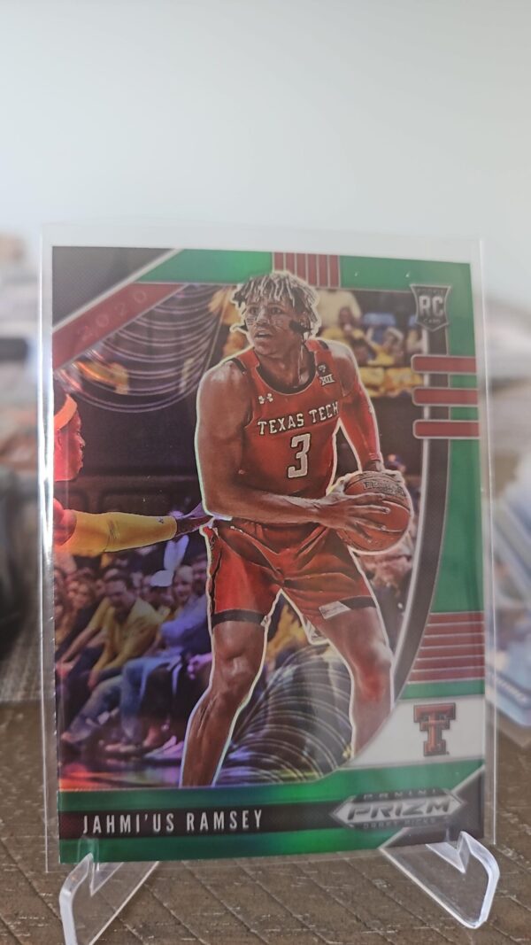 Jahmius Ramsey 2020-21 Panini Prizm Draft Picks Green Prizm #25 Kings Texas Tech