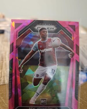 2020-21 Panini Prizm Premier League Retail Pink Ice Ben Johnson #189 Rookie RC