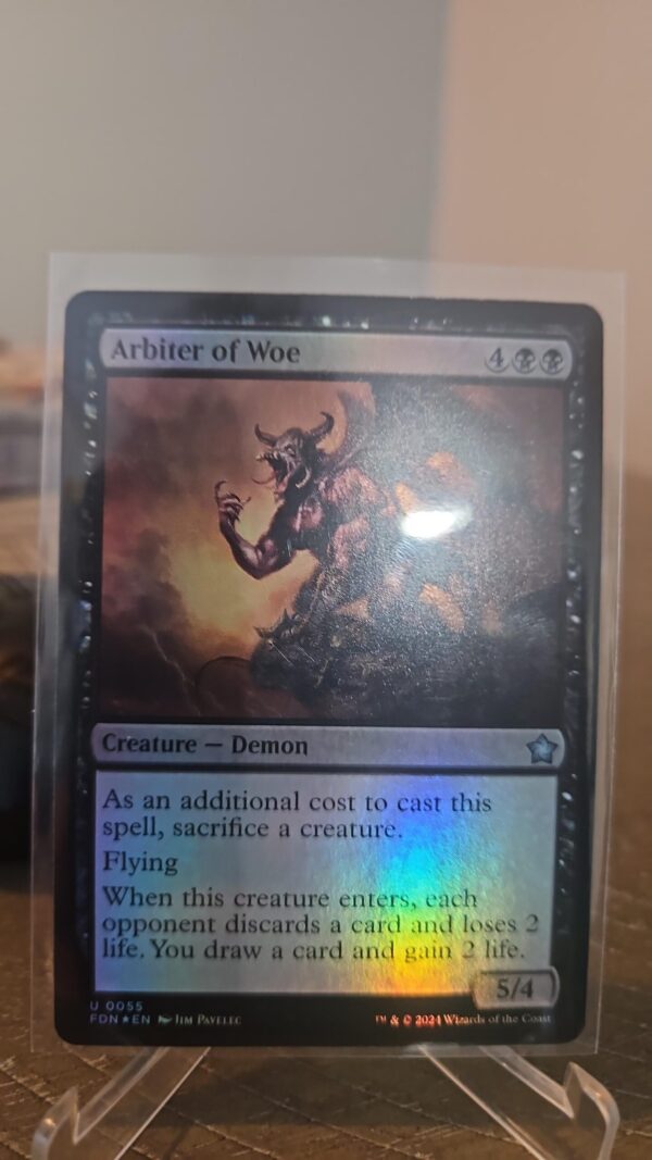 Arbiter of Woe FDN Foundations MTG 55 FOIL UNCOMMON M/NM