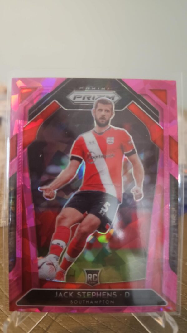 2020-21 Panini Prizm Premier League Retail Pink Ice Jack Stephens #80 Rookie RC