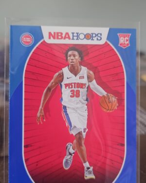 2020-21 Panini NBA Hoops Blue Saben Lee RC #206 Detroit Pistons