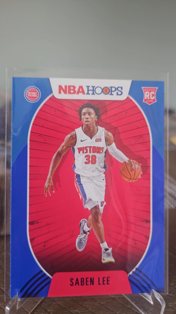 2020-21 Panini NBA Hoops Blue Saben Lee RC #206 Detroit Pistons