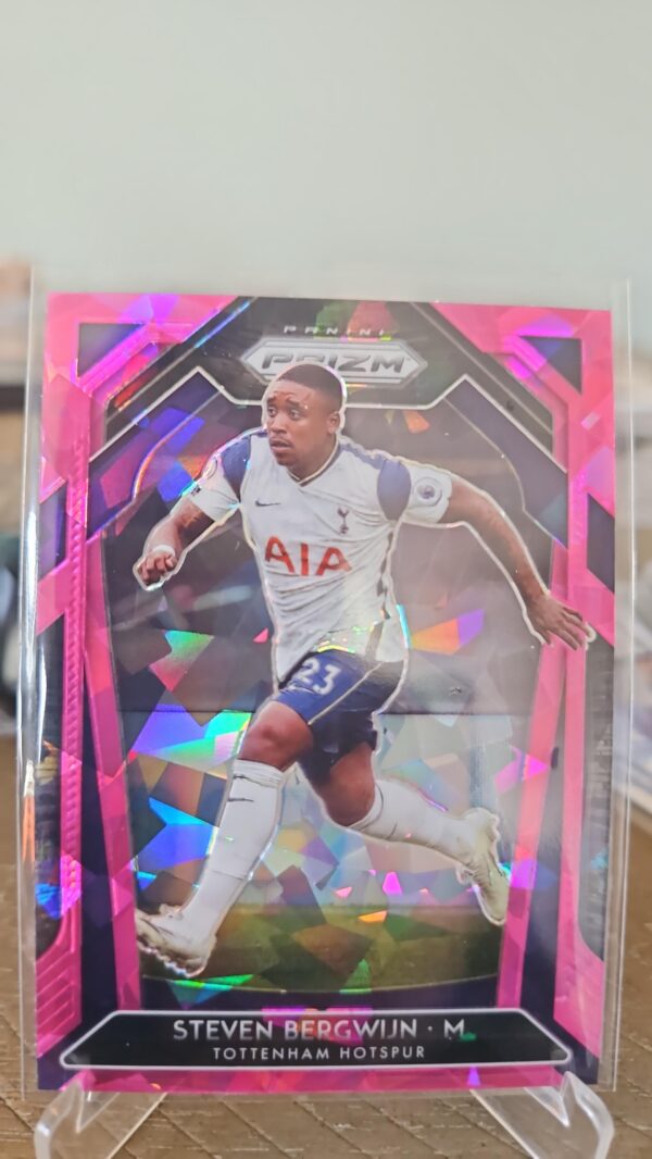 2020-21 Panini Prizm Premier League Retail Pink Ice Prizm Steven Bergwijn #163