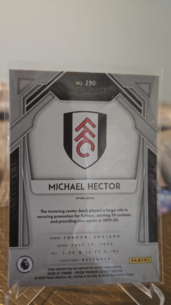 2020 Panini Prizm Premier League Retail Pink Ice Michael Hector #290 Rookie RC - Image 2