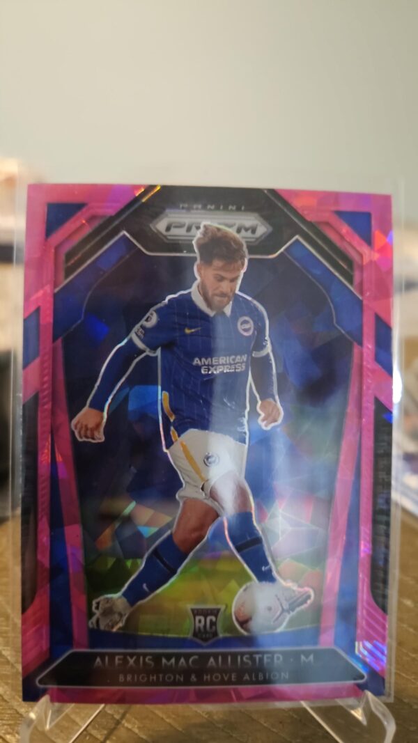 2020 Panini Prizm Premier League Retail Pink Ice Alexis Mac Allister Rookie RC