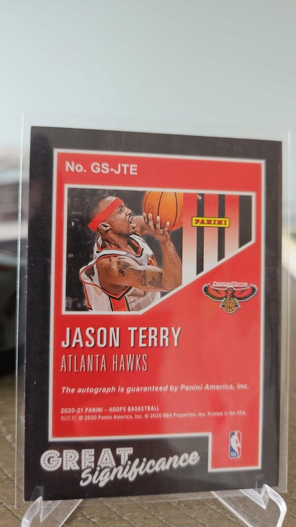 2020-21 Panini NBA Hoops Great SIGnificance Jason Terry #GS-JTE Auto - Image 2