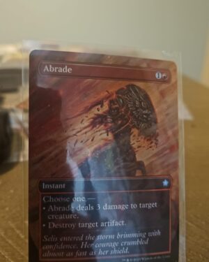 Abrade - FOIL BORDERLESS - Foundations FDN - 0327 - MAgic The Gathering