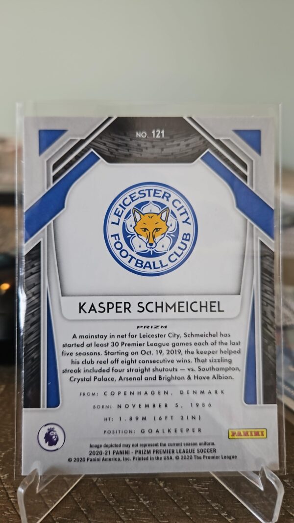 2020-21 Panini Prizm Premier League Retail Pink Ice Kasper Schmeichel #121 - Image 2