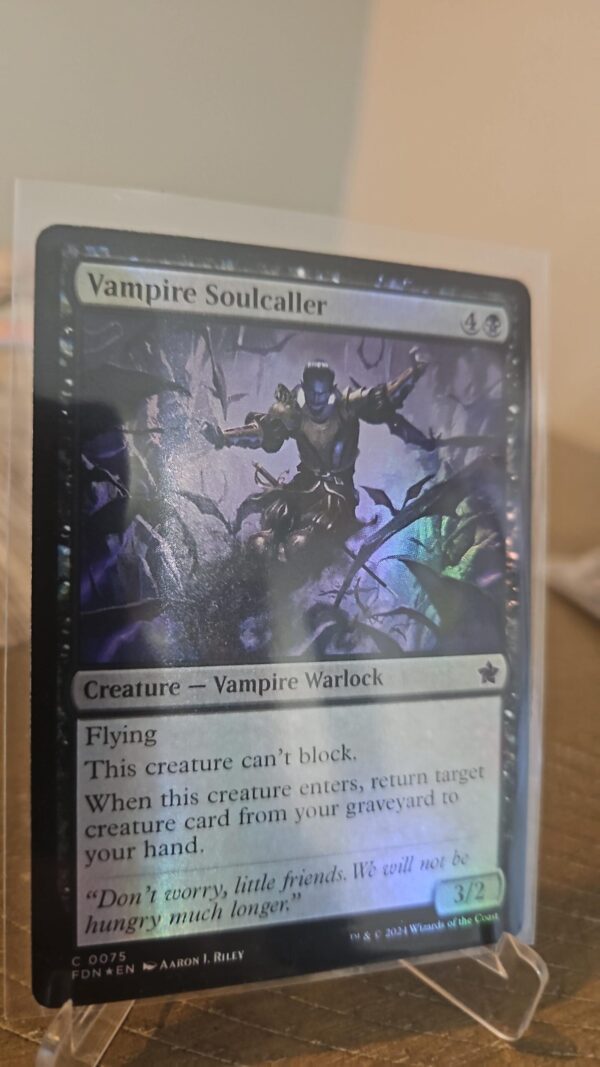 MTG Magic the Gathering Vampire Soulcaller (75/789) Foundations FOIL